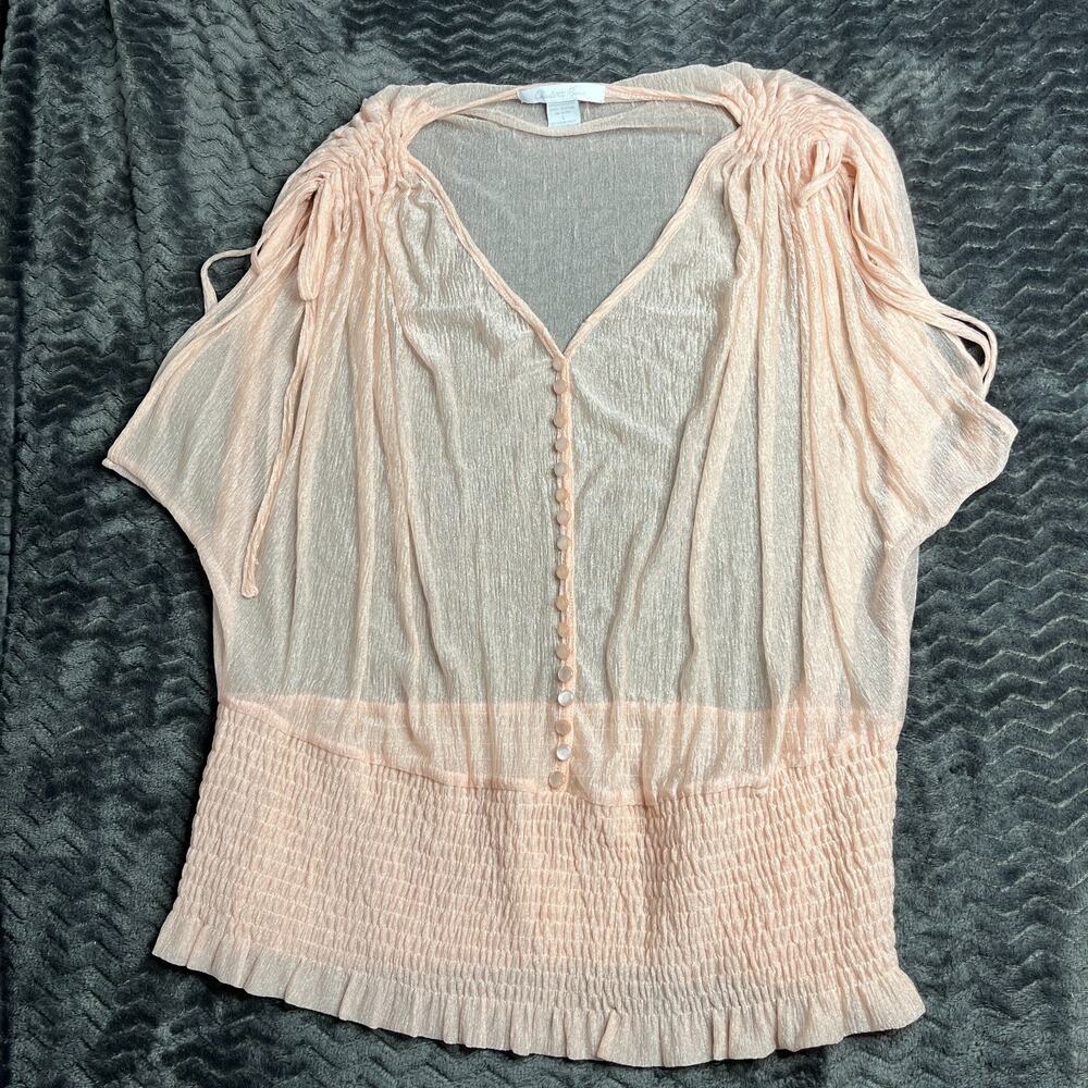 Charlotte Russe Top Womens Light Pink size L